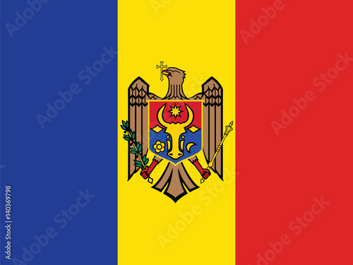 Amazing Moldovan flag. photo