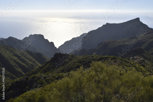 Difficult terrain with mountains and Ravines and the ocean in background © Lars-Ove Jonsson