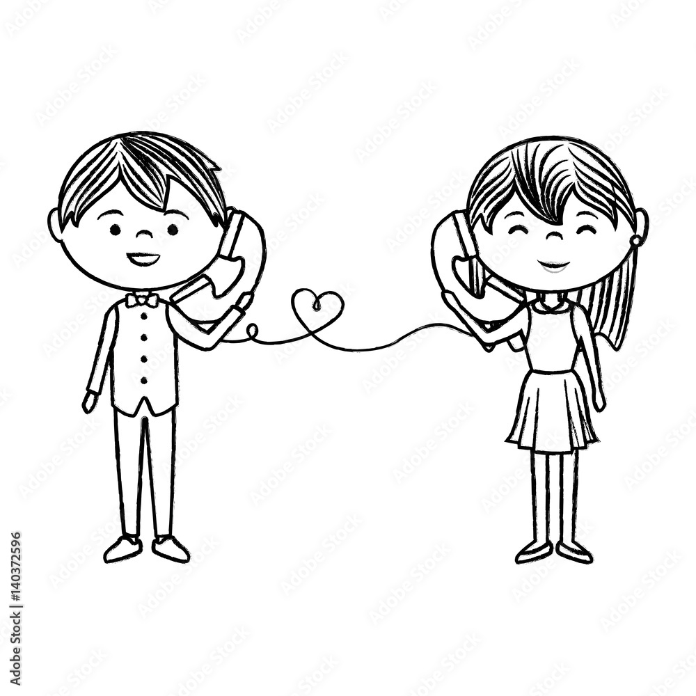 couple lovers characters icon vector illustration design couple lovers characters icon vector illustration design