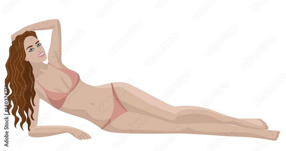 Fototapeta premium woman in bikini