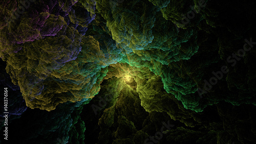 abstract fractal light background