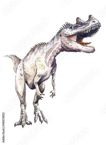 Watercolor ceratosaurus
