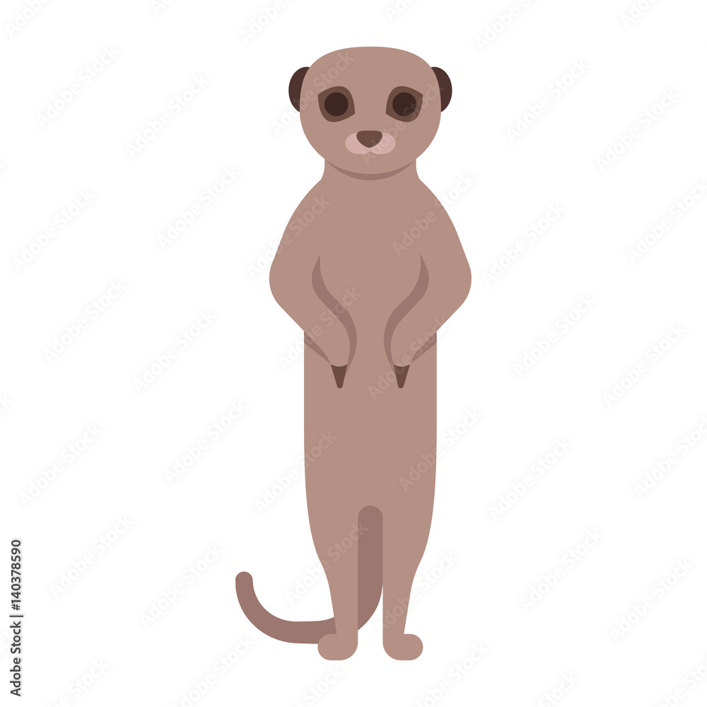 Naklejka premium illustration of meerkat. 