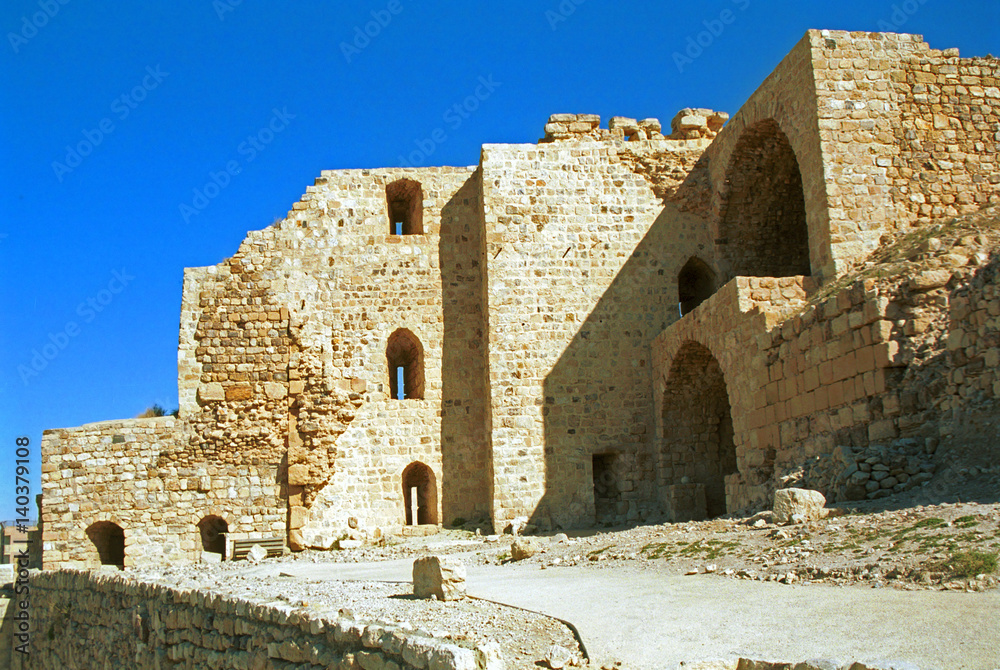 Crusader fort, Kerak, Jordan
