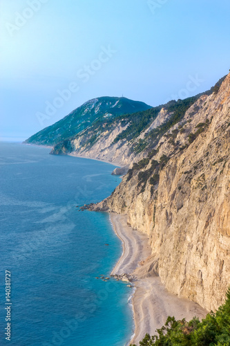 Fototapeta Naklejka Na Ścianę i Meble -  Egremni beach in Lefkada island, Greece