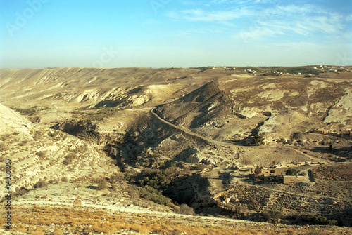 Landscape around Shobak, Jordan