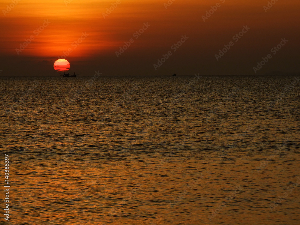 Thailand - Ko Phayam - Sonnenuntergang am  Ao Yai Beach