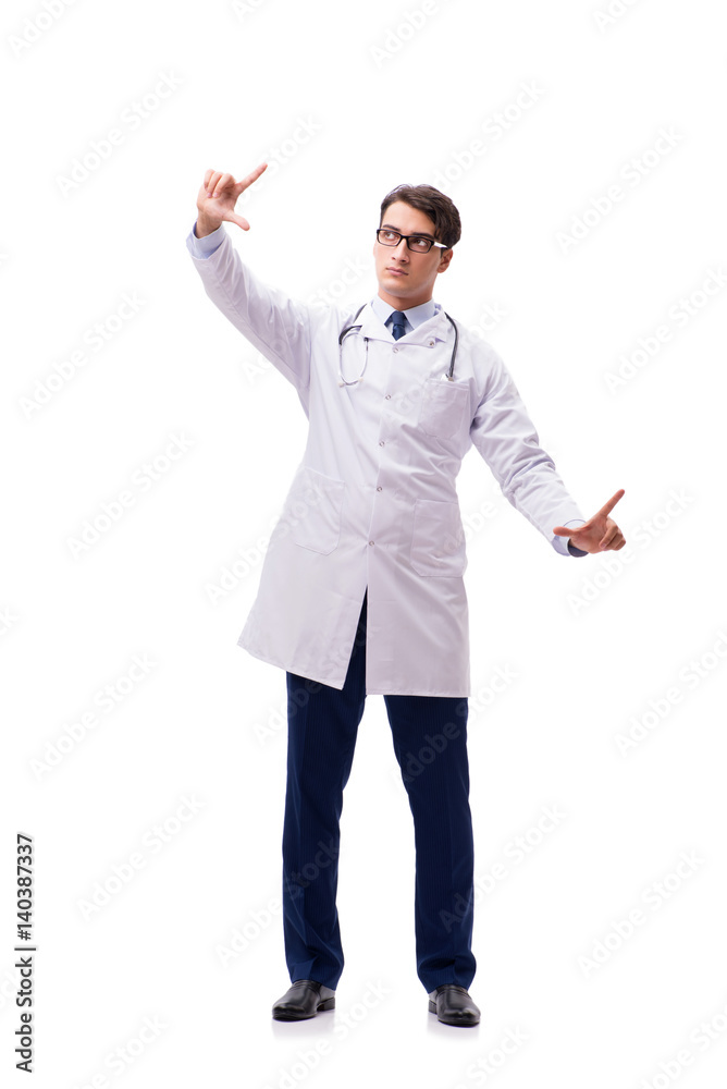 Young doctor isolated on white background Young doctor isolated on white background