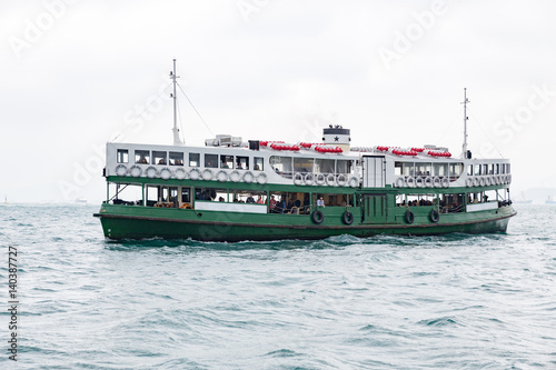 historic ferryboat in hongkong