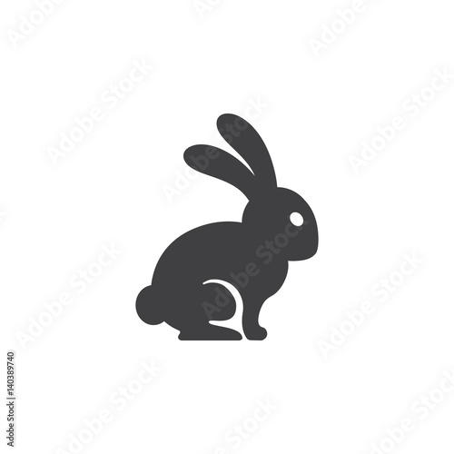 hare icon on the white background