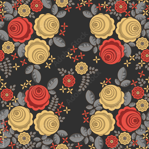 Seamless pattern in retro style 4