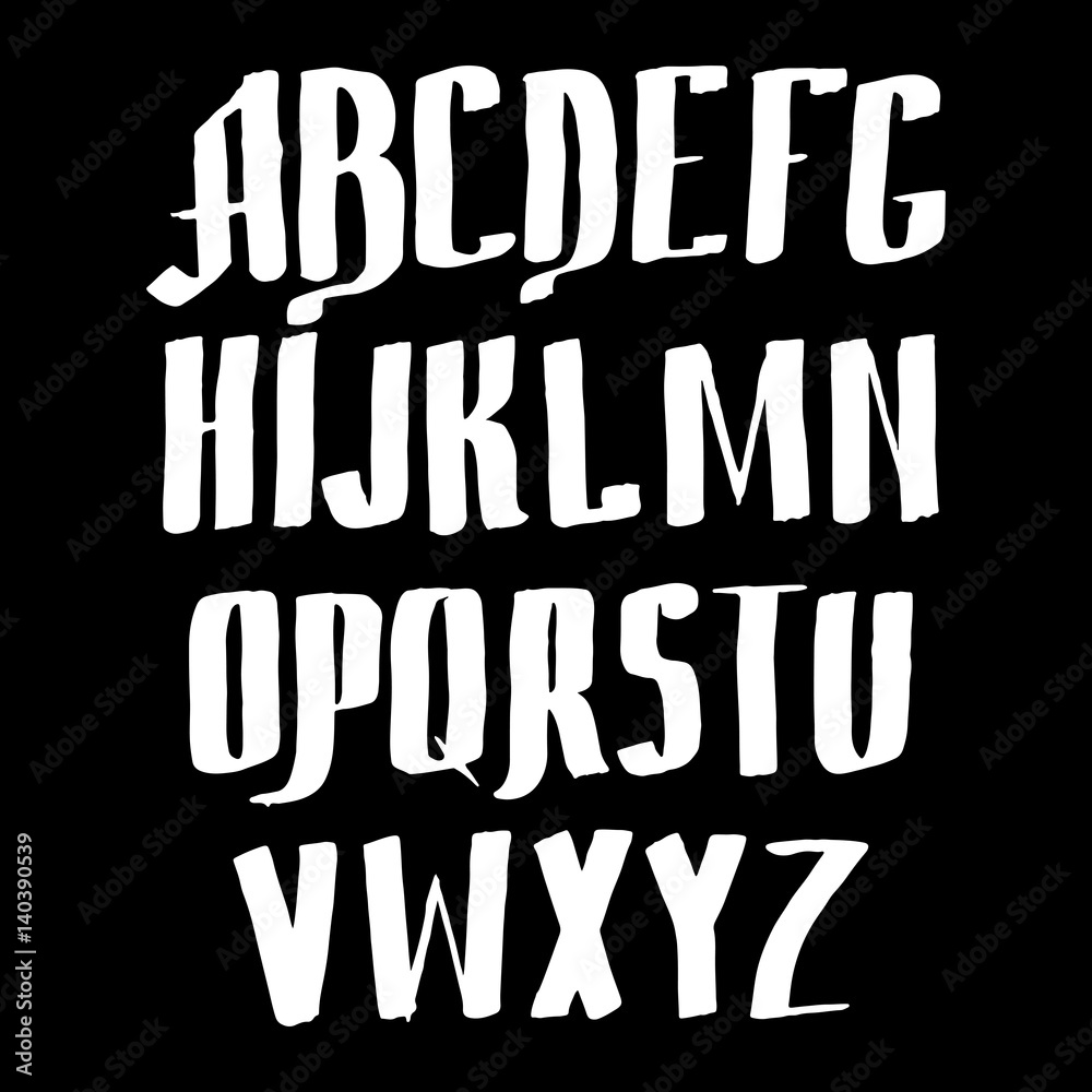Graphic Font for your design. Hand drawn calligraphy lettering alphabet. Stylish letters with in figures. Vector illustration. Graphic Font for your design. Hand drawn calligraphy lettering alphabet. Stylish letters with in figures. Vector illustration.