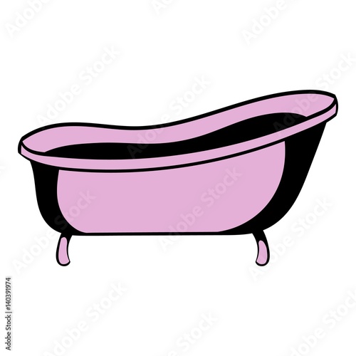 Bath icon cartoon