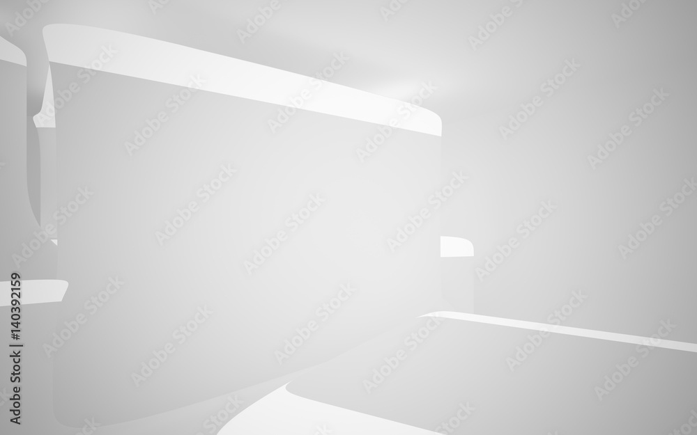 Abstract white and brown interior with window. 3D illustration and rendering. Abstract white and brown interior with window. 3D illustration and rendering.