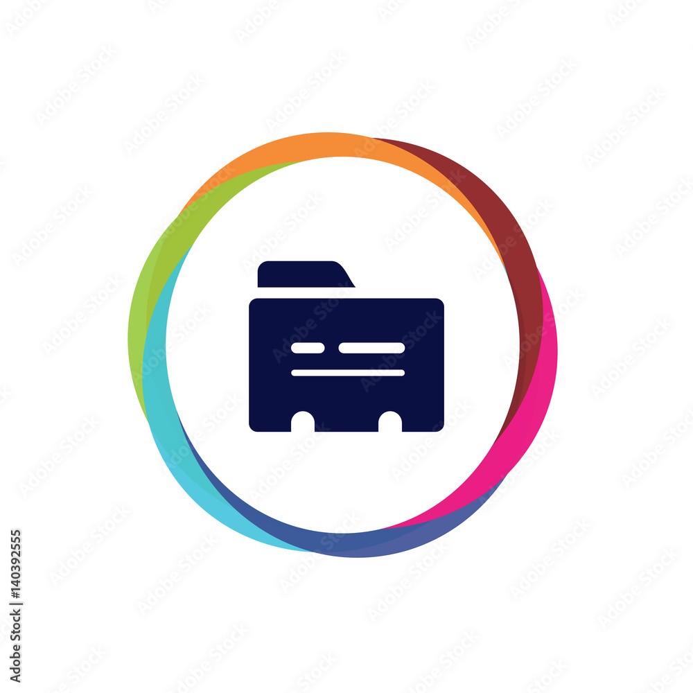 Abstract  Multicolor  App  Button