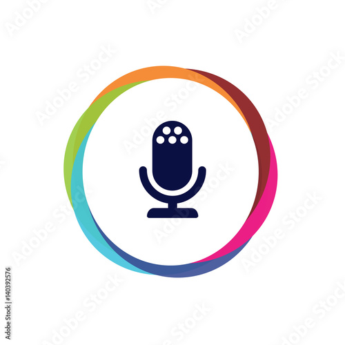 Abstract  Multicolor  App  Button