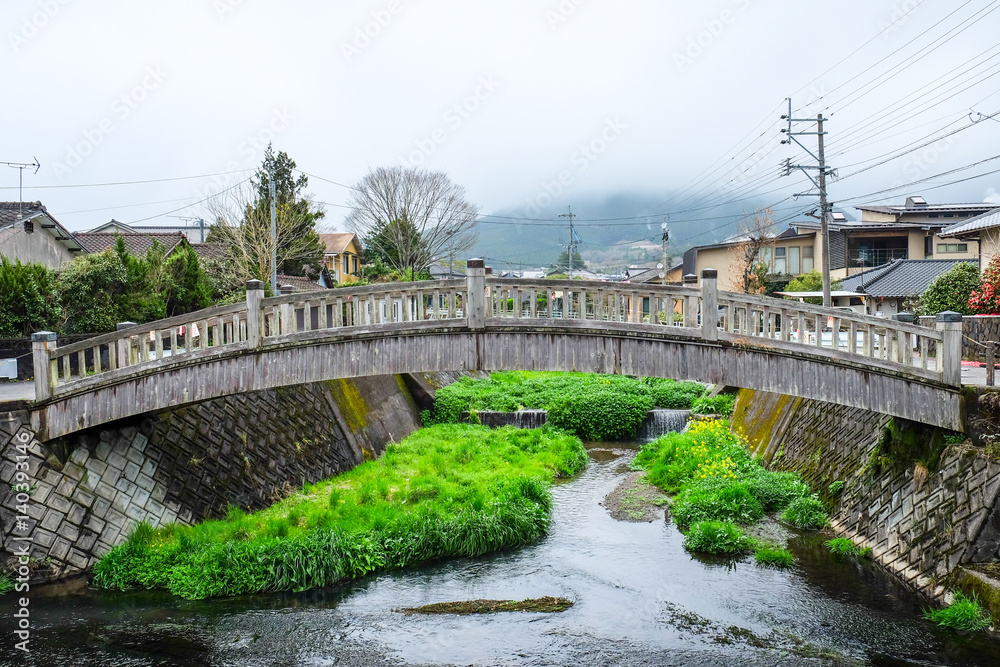 Yufuin was a town located in Oita District, Oita Prefecture, Japan. It is famous for natural hot spring spas. Yufuin was a town located in Oita District, Oita Prefecture, Japan. It is famous for natural hot spring spas.