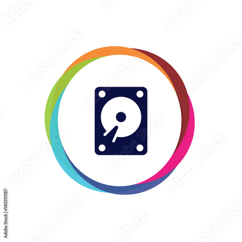 Abstract  Multicolor  App  Button