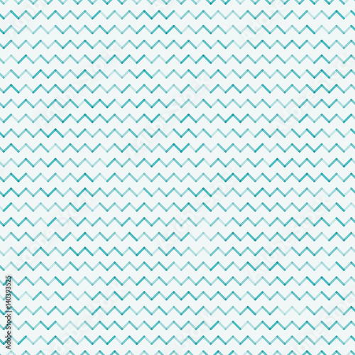 Blue zigzag waves on white background