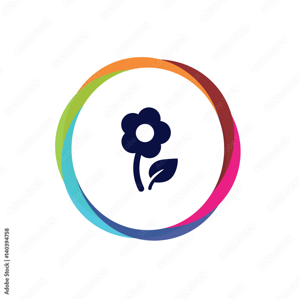 Naklejka premium Abstract Multicolor App Button