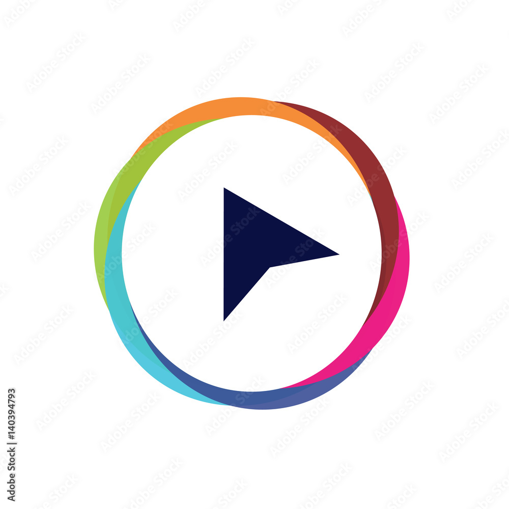 Abstract Multicolor App Button Abstract Multicolor App Button