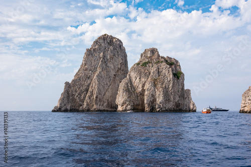 Faraglioni rocks at Capri Island coast