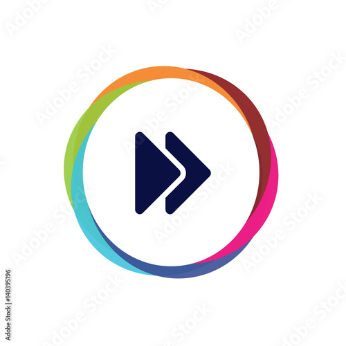Abstract  Multicolor  App  Button