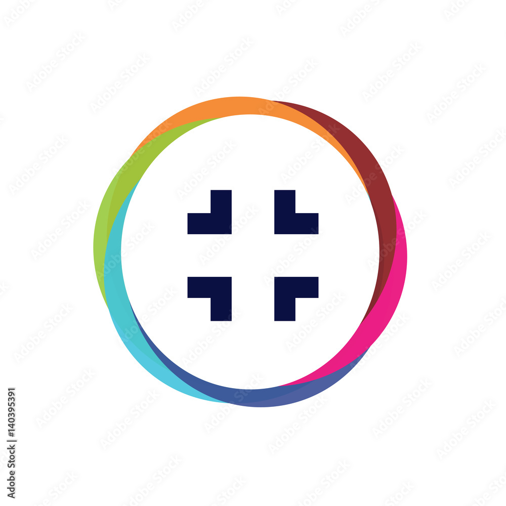 Abstract Multicolor App Button Abstract Multicolor App Button
