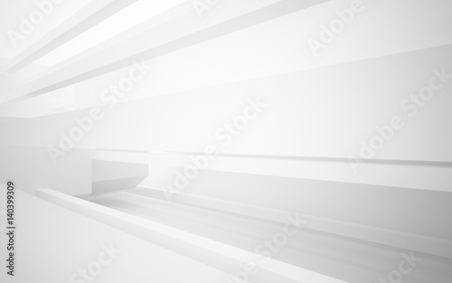 Wallpaper Mural White smooth abstract architectural background. 3D illustration and rendering Torontodigital.ca