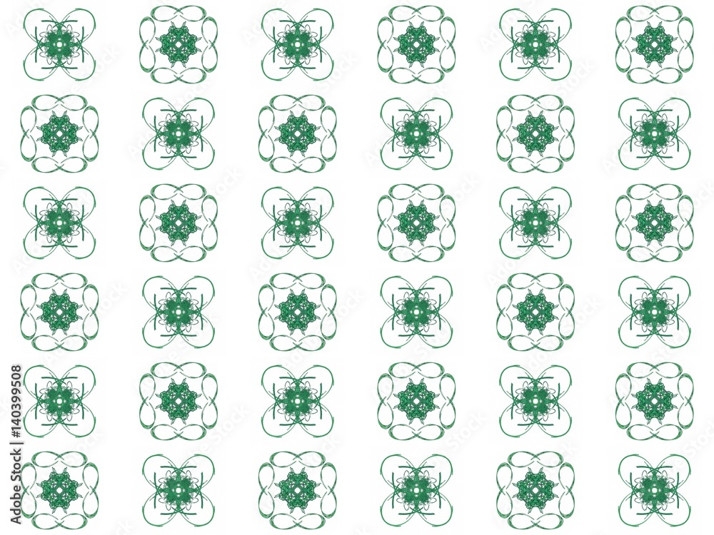 Texture with 3D rendering abstract fractal green pattern Texture with 3D rendering abstract fractal green pattern