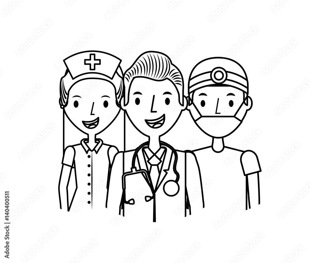 medicine professional people over white background. vector illustration medicine professional people over white background. vector illustration