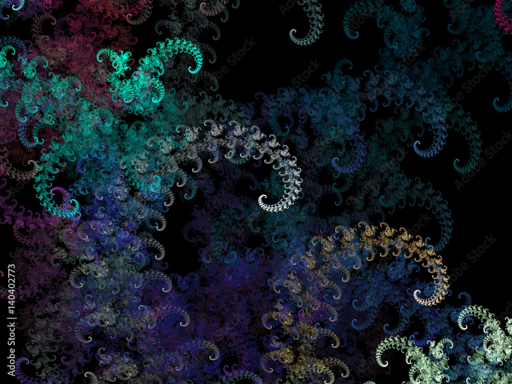 Alien Helix Pinnate Moss - Fractal Art Alien Helix Pinnate Moss - Fractal Art