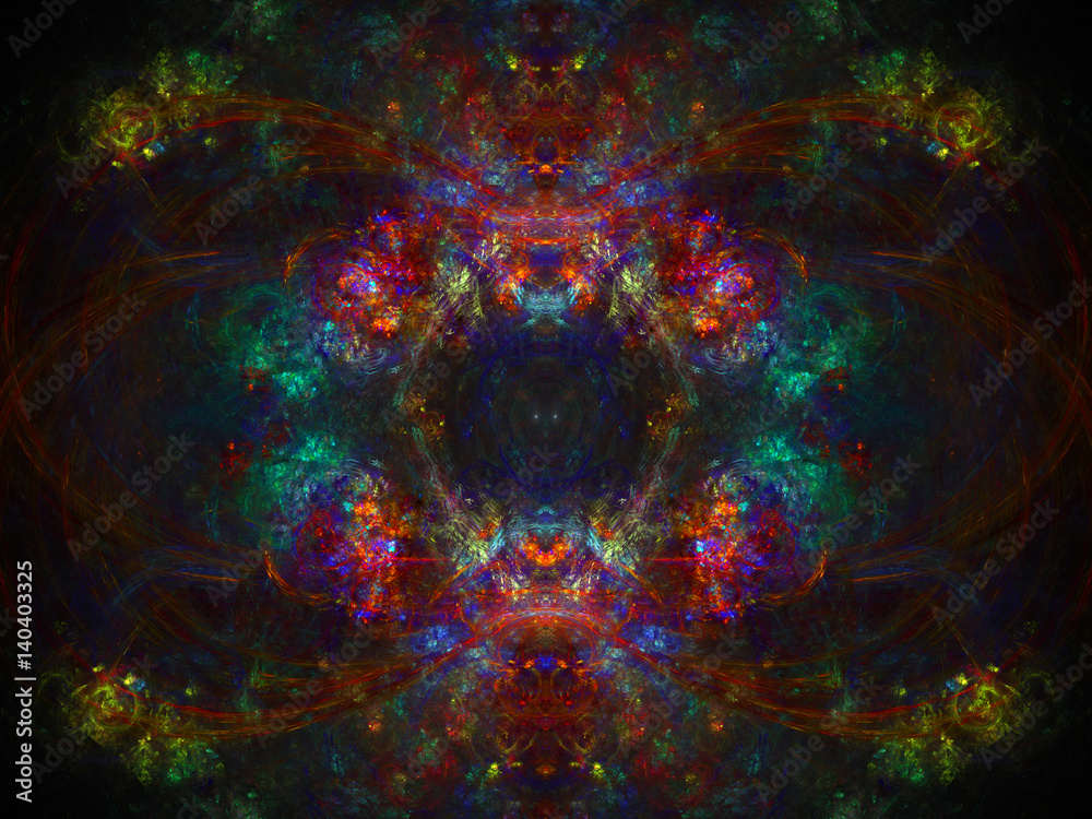 Abstract Baroque Daub Background - Fractal Art Abstract Baroque Daub Background - Fractal Art