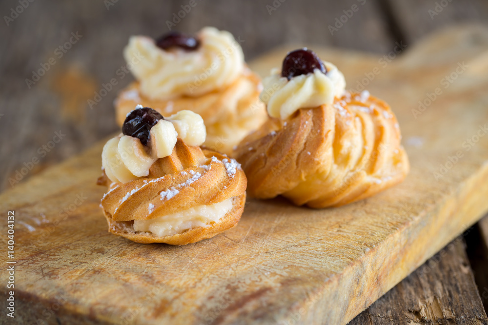 Zeppole pastry StockFoto Adobe Stock