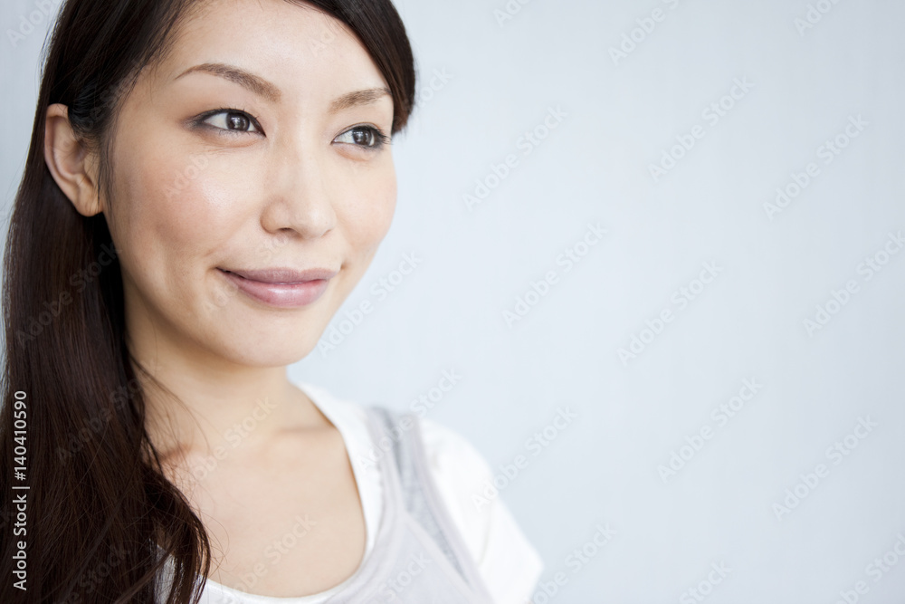 A young woman smiling A young woman smiling