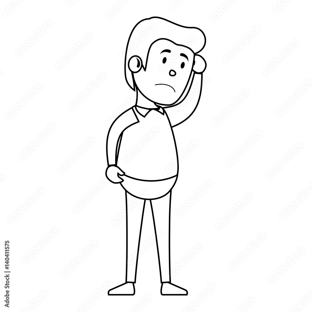 Psychiatric patient avatar character vector illustration design Psychiatric patient avatar character vector illustration design