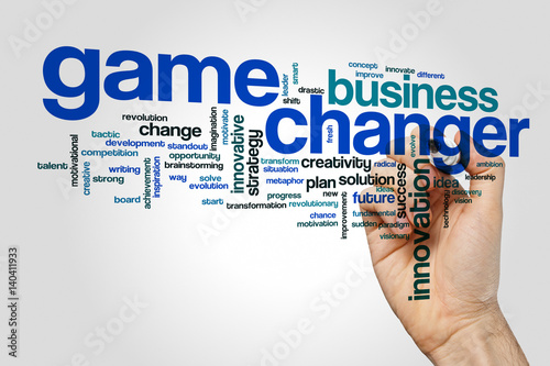 Cuadro en lienzo Game changer word cloud