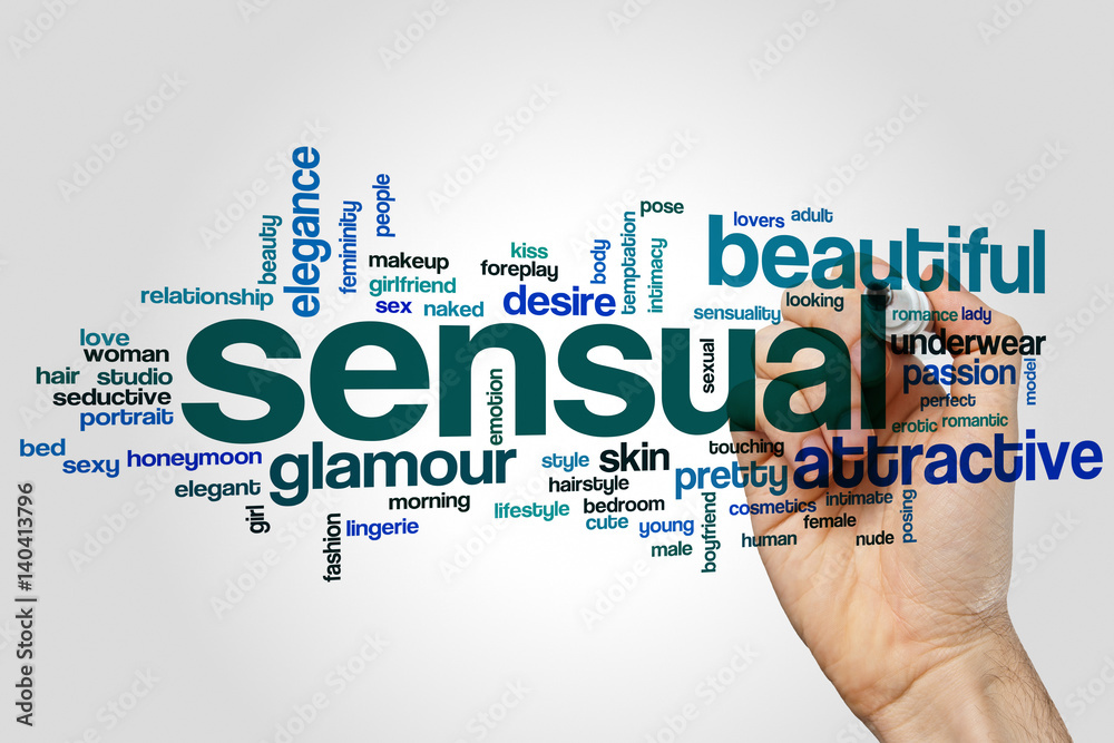 Sensual word cloud