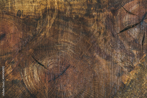 Texture saw cut of the wood logs. Almond wood slab board texture and background