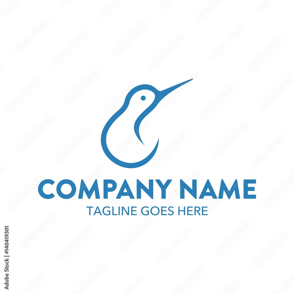 Kiwi Bird Unique Logo Template Kiwi Bird Unique Logo Template