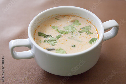 Vegetarian Thai Coconut Milk Soup