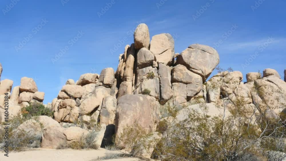 Big rocks, Time lapse of rock piles in Joshua tree national park, in California, United states of america Big rocks, Time lapse of rock piles in Joshua tree national park, in California, United states of america