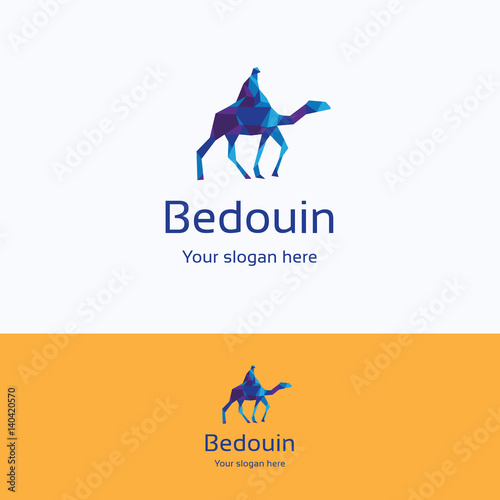 Bedouin on camel logo