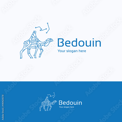 Bedouin on camel logo