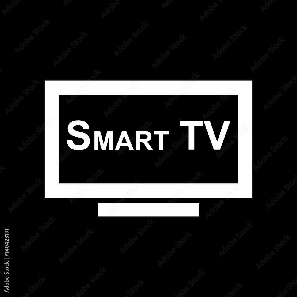 Smart TV icon. Television and display, televisor symbol. Flat design. Stock - Vector illustration Smart TV icon. Television and display, televisor symbol. Flat design. Stock - Vector illustration