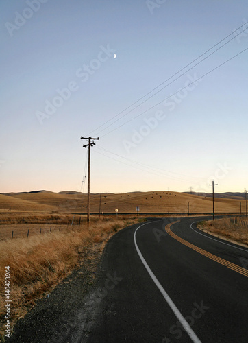 Late Afternoon on Patterson Road near Tracy California photo