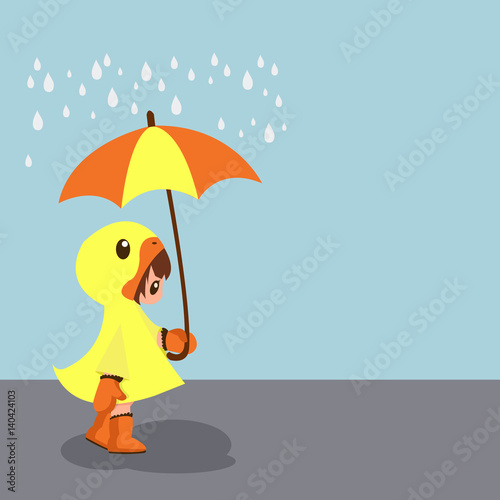 Girl with an umbrella