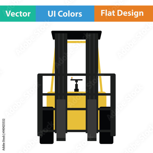 Warehouse forklift icon