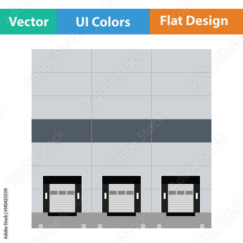 Warehouse logistic concept icon