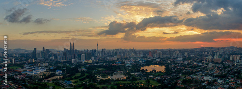 Photography Aerial view of Kuala Lumpur, Malaysia